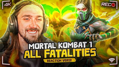 Mortal Kombat 1 All Fatalities Reaction Youtube