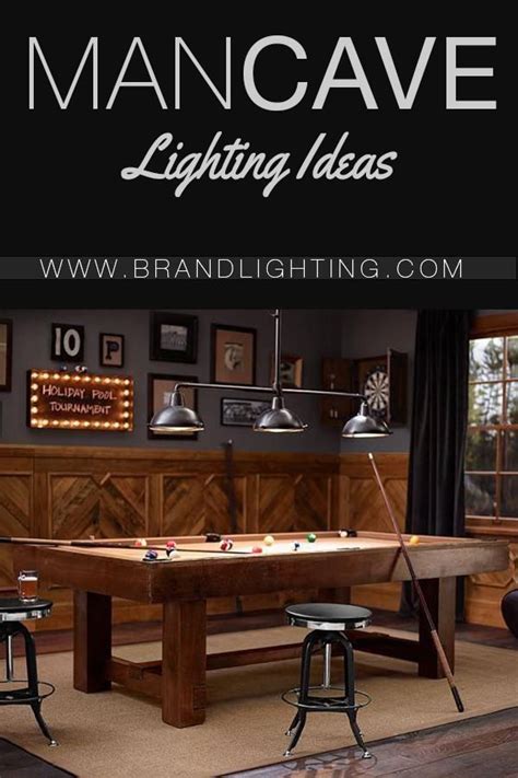 Lighting Ideas for Your Man Cave | Man cave lighting, Man cave home bar ...