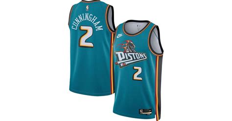 Nike Cade Cunningham Teal Detroit Pistons 2022 23 Swingman Jersey