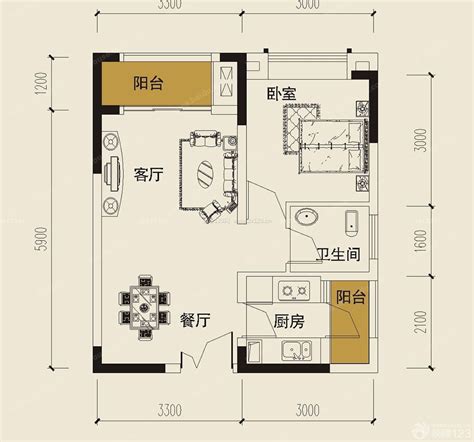 30平米小户型平面图单身公寓设计装信通网效果图