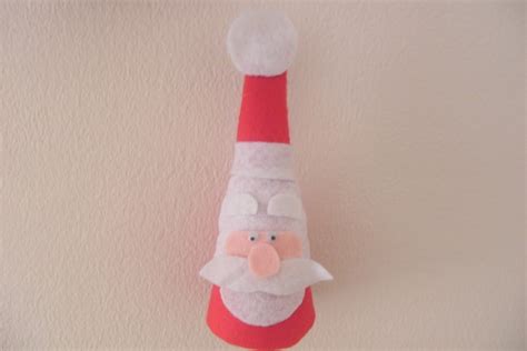 Lembran As By Hel Carvalho Mini Papai Noel No Cone De Isopor