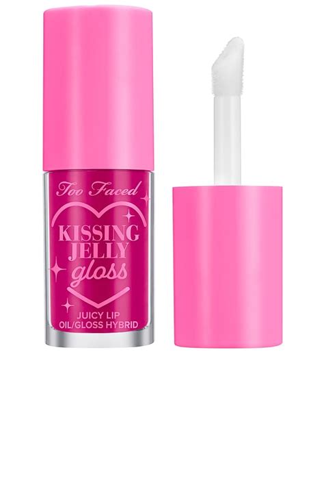 Too Faced Kissing Jelly Lip Oil Gloss In Raspberry Revolve