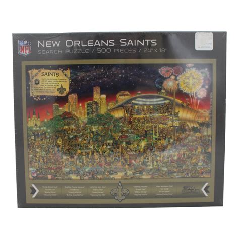 New Orleans Saints 18″x24″ Youthefan 500 Piece Joe Journeyman Puzzle Denver Autographs