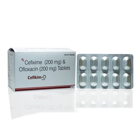 CEFIKIM O CEFIXIME 200 MG OFLOXACIN 200 MG Prescription At Rs 1890