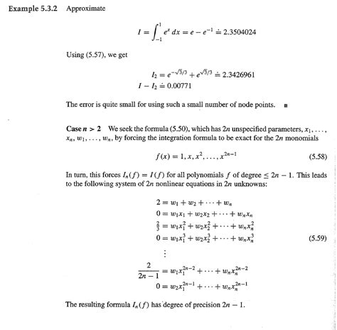 Solved Nodes and Weights of Gaussian Quadrature Formulas | Chegg.com