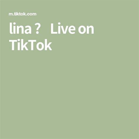 lina 🍌 Live on TikTok | Lina, Aesthetic wallpapers, Live in the now