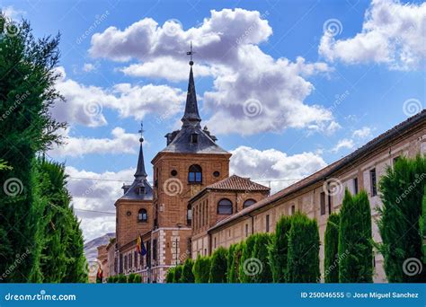 Towers of the Cathedral of the Unesco City of Alcala De Henares in Madrid. Stock Image - Image ...