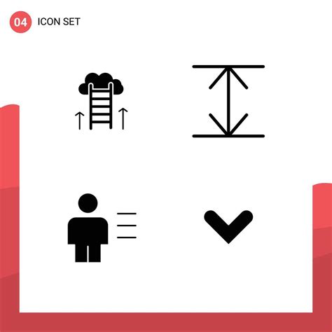 Set Of Commercial Solid Glyphs Pack For Career Path Body Success Expand