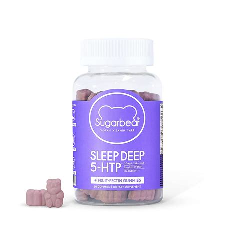 Sugar Bear Deep Sleep 60 Veggie Gummies Promote Cleep And A Calm Mood