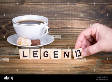 Legend Wooden Letters On The Office Desk Informative And