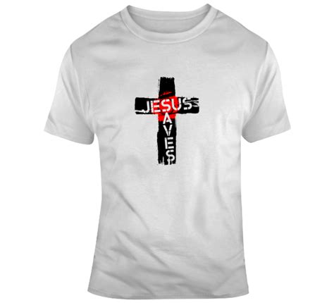 Jesus Saves Cross T Shirt Print Clothes T Shirt World Shirts