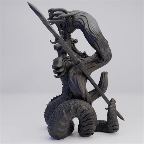 Hot Goblin メデューサ ミニチュア ホットゴブリン 蛇女 槍 TRPG