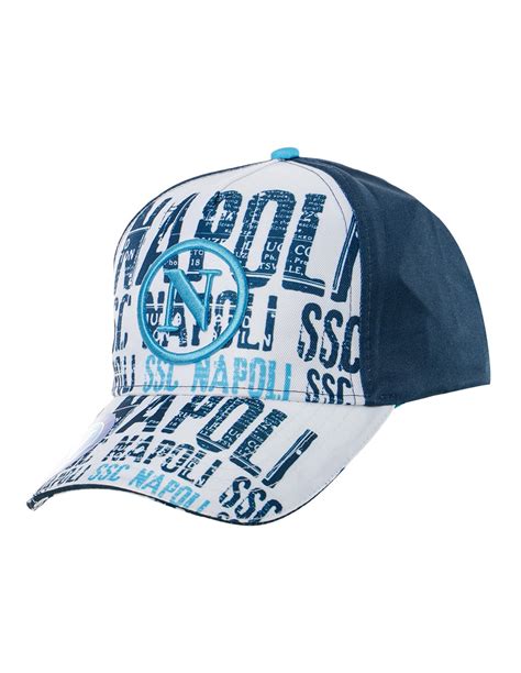 Cappello Baseball Bianco E Blu Enzo Castellano Ssc Napoli