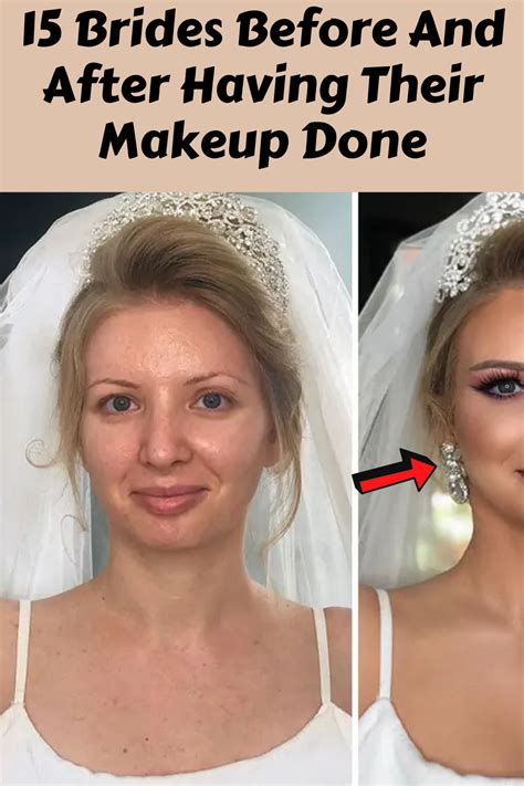 Professional Makeup Artist Shares 15 Photos Taken Before And After Brides Got Their Wedding