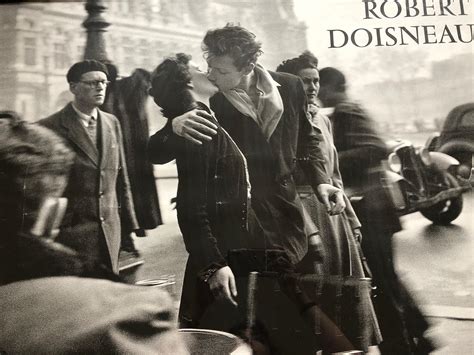 Kiss By The Hotel De Ville Paris Art Print Robert Doisneau 1950s At