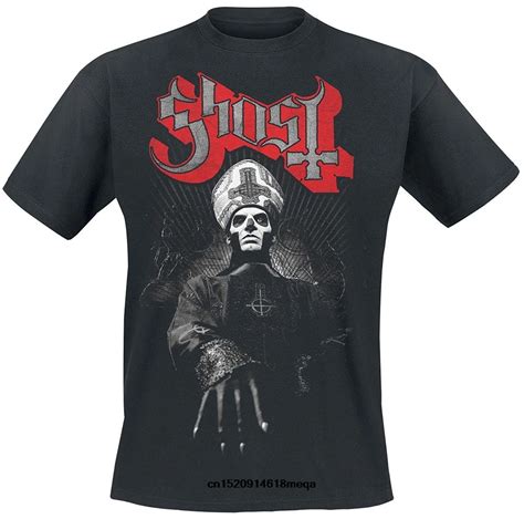 Koszulka M Ska Koszulka Z Nadrukiem Ghost Ring Czarna T Shirts