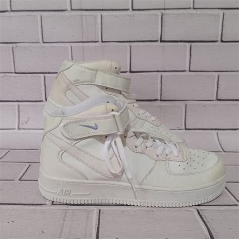 Sepatu Nike Air Force 1Mid White Sz 45 On Carousell