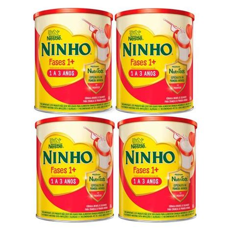 Kit 4 Ninho Fases 1 Fórmula Infantil de Seguimento para Crianças de