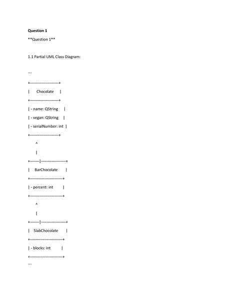 Cos Exam Oct Nov Question Question Partial Uml Class