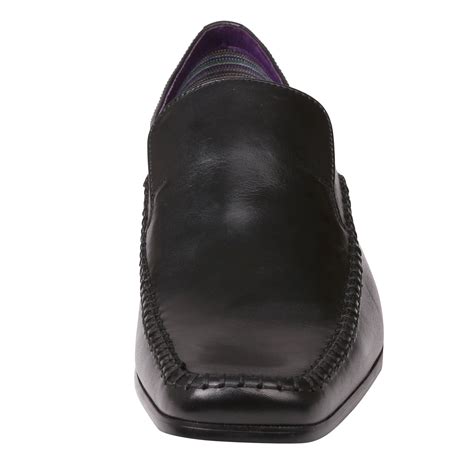 Firetrap Mens Hampton Leather Slip On Smart Shoes Loafers Cushioned Insole Ebay