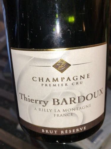 Thierry Bardoux Brut R Serve Champagne Premier Cru Vivino Us