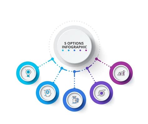 Concept Créatif Pour L infographie Diagramme D éléments Abstraits Avec