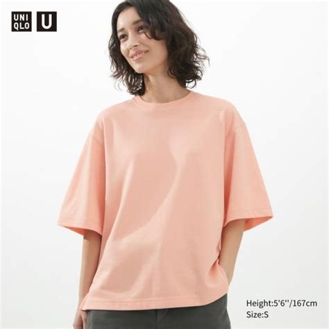 女裝 U Airism棉質寬版t恤短袖 Uniqlo 比價 Uq 搜尋