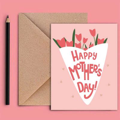 Buy/Send Greeting Card Happy Mother's Day Pink Online | IGP | JVS1234074