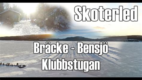 Skoterled Bräcke Kommun sträcka Bräcke Bensjö Klubbstugan Sladdat