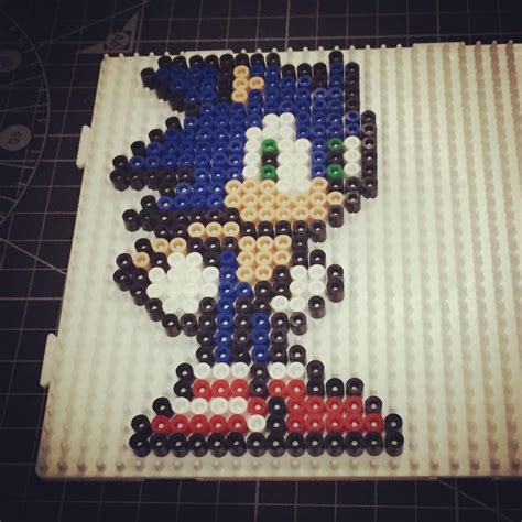 Metal Sonic Perler Beads