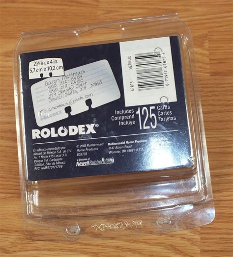 Genuine Rubbermaid Rolodex Desktop Address Book Contact File