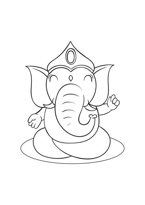 Free Cute Ganesh Chaturthi Drawing Template - Edit Online & Download ...