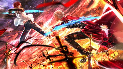 All Male Archer Boots Emiya Shirou Fatestay Night Knife Magic Male Red