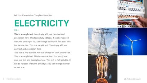 Electricity Powerpoint Presentation Template Design Slidegrand