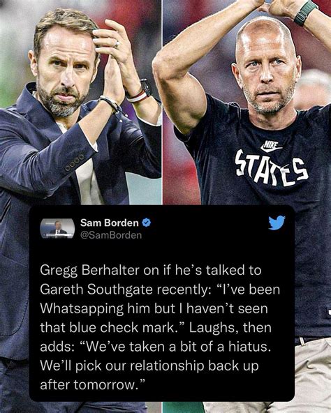 Usmnt Only On Twitter Gareth Southgate Really Ghosting Gregg