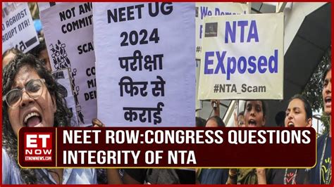 Neet UG Row Congress Questions Integrity Of NTA SP Demands Neet Exam