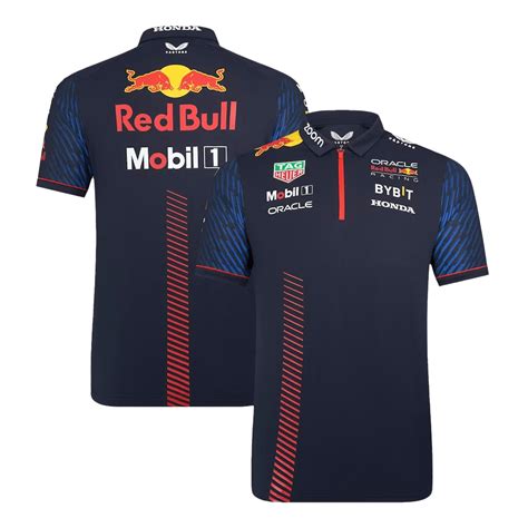 Camiseta Tipo Polo De Oracle Red Bull F Racing Team Polo Hombre