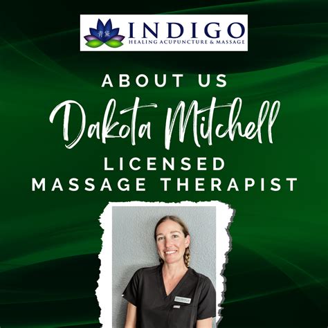 Meet Dakota Mitchell Licensed Massage Therapist Indigo Healing