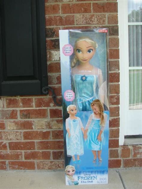 Disney Princess My Size Elsa 38 Life Size Frozen Doll Over 3 Feet New 2015 Ebay