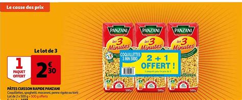 Promo Pâtes Cuisson Rapide Panzani chez Auchan iCatalogue fr