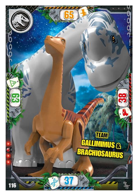 Nummer I Team Gallimimus Brachiosaurus I Lego Jurassic World Tcg