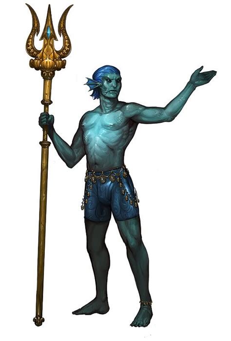 Triton Race In Dnd Wizard Of The Tavern