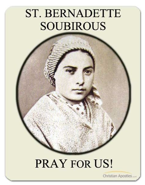 St Bernadette Soubirous Medal And Our Lady Of Lourdes Christian