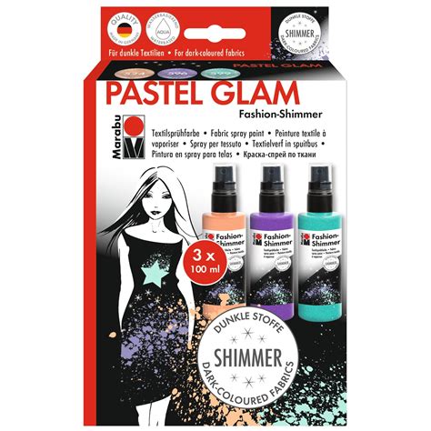 Marabu Fashion Spray Paint Set Pastel Glam Trend Colors Walmart