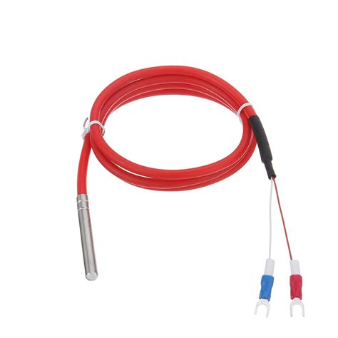 50 300c Pt100 Temperature Sensor Probe 2 Wire Type 3 Wire Type 6 50mm