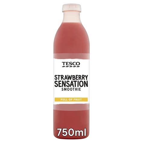 Tesco Strawberry Sensation Smoothie 750ml Tesco Groceries