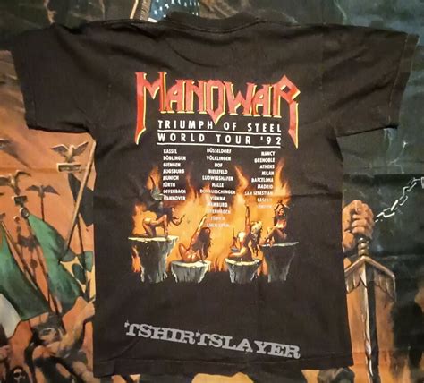 Manowar Triumph Of Steel World Tour 1992 Shirt TShirtSlayer TShirt