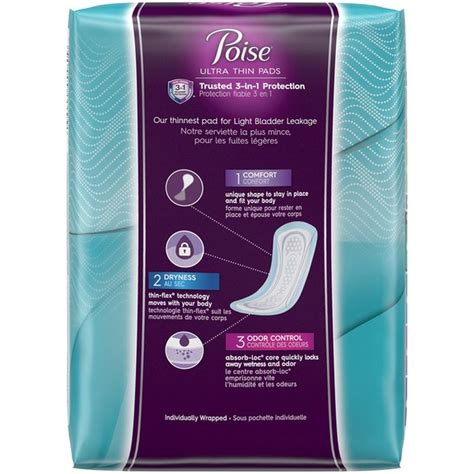 Poise Ultra Thin Incontinence Pads 30 Each From CVS Pharmacy Instacart