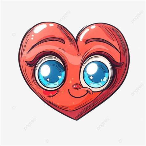 Cartoon Heart With Big Blue Eyes Heart Clipart Eyes Clipart Cartoon