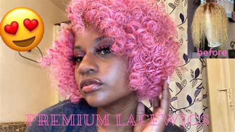 Pink Water Color Method On Wig Ft Premium Lacewigs Install I M